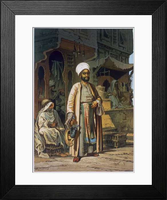 Framed Print : The barber, 1862. Artist: Amadeo Preziosi Framed Print : The barber, 1862. Artist: Amadeo Preziosi
