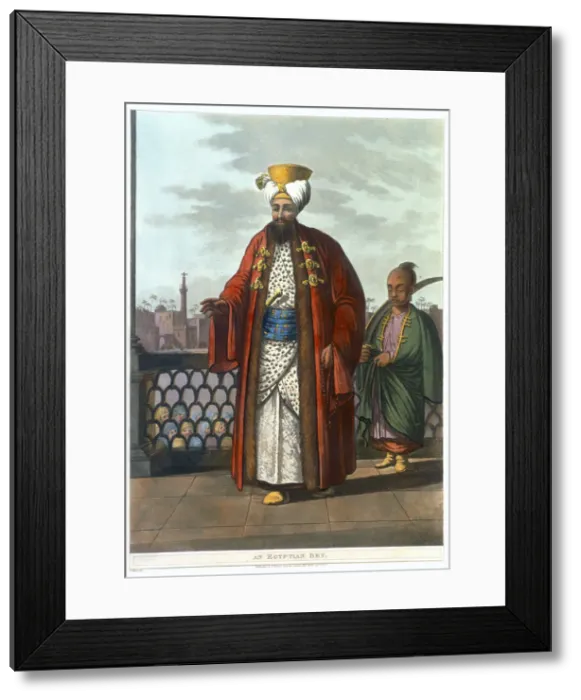 Framed Print : An Egyptian bey, 1802. Artist: Thomas Milton Framed Print : An Egyptian bey, 1802. Artist: Thomas Milton
