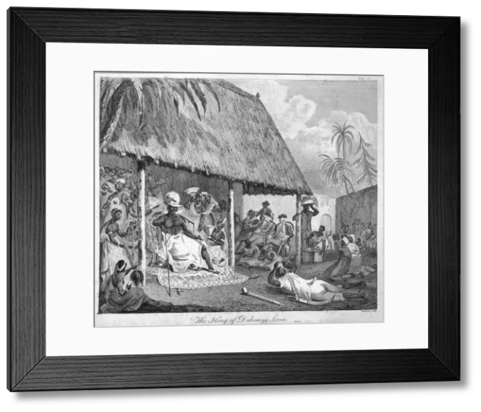 Framed Print : The King of Dahomeys levee, 1793. Artist: Francis Chesham Framed Print : The King of Dahomeys levee, 1793. Artist: Francis Chesham