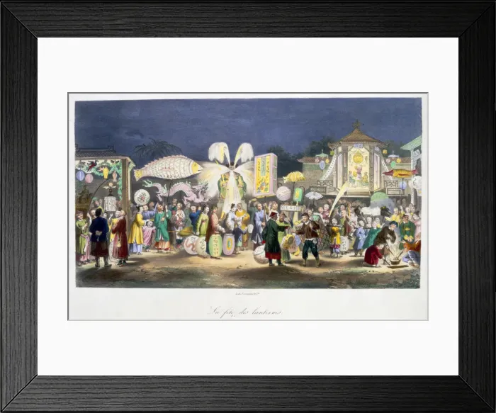 Framed Print : The Festival of the Lanterns, China, 1824-1827 Framed Print : The Festival of the Lanterns, China, 1824-1827