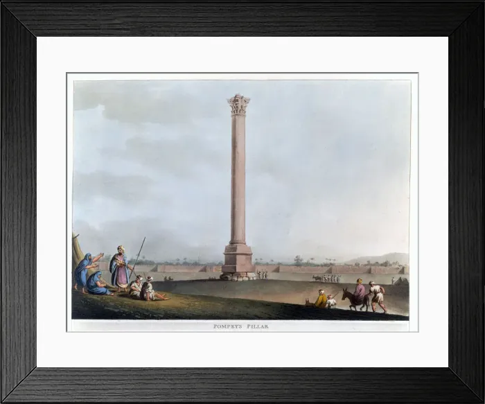 Framed Print : Pompeys Pillar, Alexandria, Egypt, 1802. Artist: Thomas Milton Framed Print : Pompeys Pillar, Alexandria, Egypt, 1802. Artist: Thomas Milton
