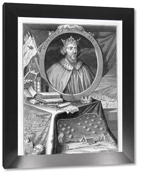 Alfred the Great, King of Wessex, 9th century (18th century). Artist: George Vertue