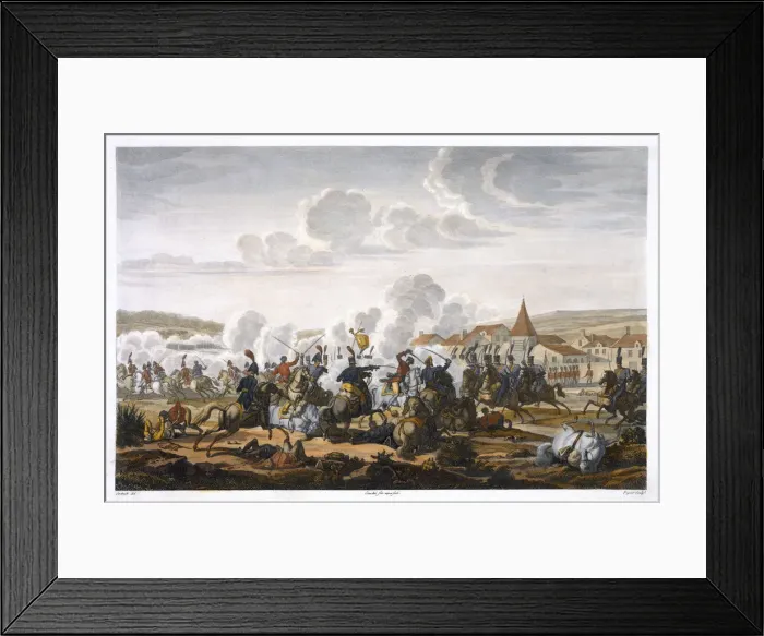 Framed Print : The Death of Prince Ludwig of Prussia at the Battle of Saalfed, 10 October 1806 Framed Print : The Death of Prince Ludwig of Prussia at the Battle of Saalfed, 10 October 1806