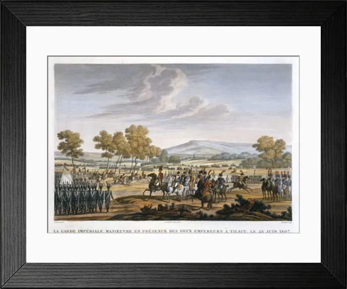 Framed Print : The Imperial Guard Manoeuvring in the Presence of the Two Emperors at Tilsit, 28 June 1807 Framed Print : The Imperial Guard Manoeuvring in the Presence of the Two Emperors at Tilsit, 28 June 1807