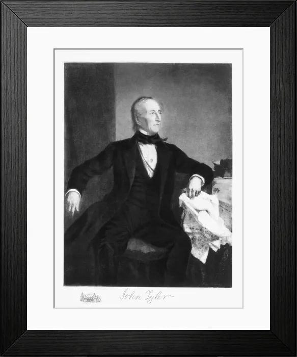 Framed Print : John Tyler, 10th President of the United States of America, (1901) Framed Print : John Tyler, 10th President of the United States of America, (1901)