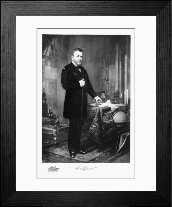 Framed Print : Ulyssess Grant, 18th President of the United States of America, (1901) Framed Print : Ulyssess Grant, 18th President of the United States of America, (1901)