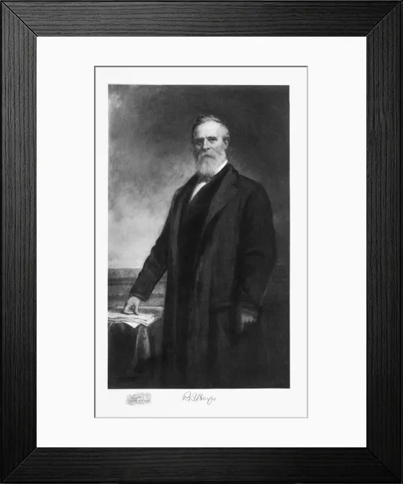 Framed Print : Rutherford B Hayes, 19th President of the United States of America, (1901). Artist Framed Print : Rutherford B Hayes, 19th President of the United States of America, (1901). Artist