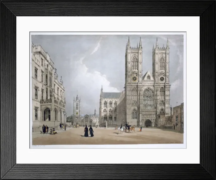 Framed Print : Westminster Abbey and Hospital, London, 1842. Artist: Thomas Shotter Boys Framed Print : Westminster Abbey and Hospital, London, 1842. Artist: Thomas Shotter Boys