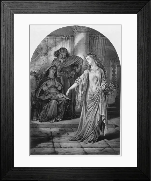 Framed Print : Ophelia, in Hamlet, by William Shakespeare, 19th century Framed Print : Ophelia, in Hamlet, by William Shakespeare, 19th century