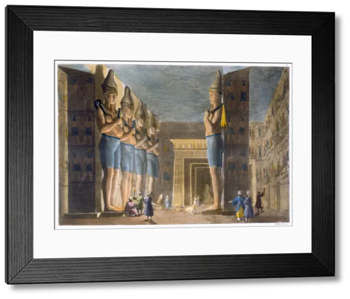 Framed Print : Temple of Rameses II, Abu Simbel, Egypt, c1820-1839. Artist: G Bramati Framed Print : Temple of Rameses II, Abu Simbel, Egypt, c1820-1839. Artist: G Bramati