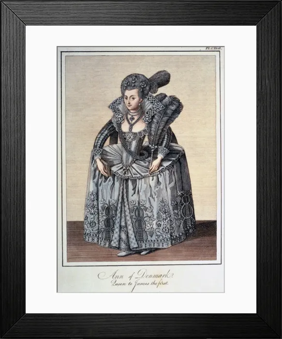 Framed Print : Anne of Denmark, wife of James I of England, (1799) Framed Print : Anne of Denmark, wife of James I of England, (1799)