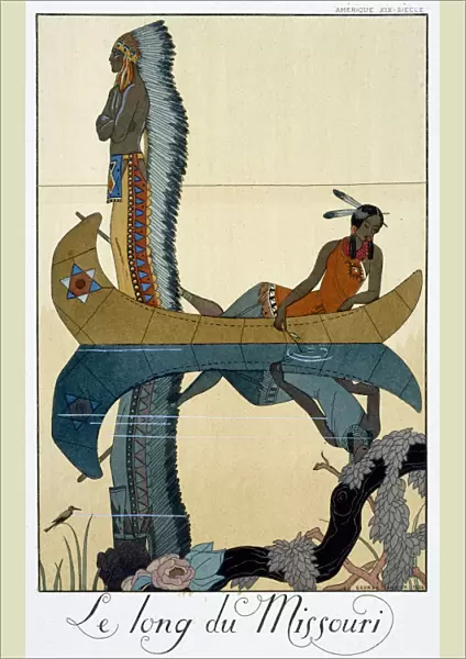 The Length of the Missouri, 1922. Artist: Georges Barbier