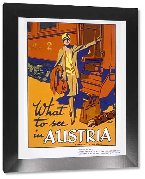 What to see in Austria, travel poster, c1920s