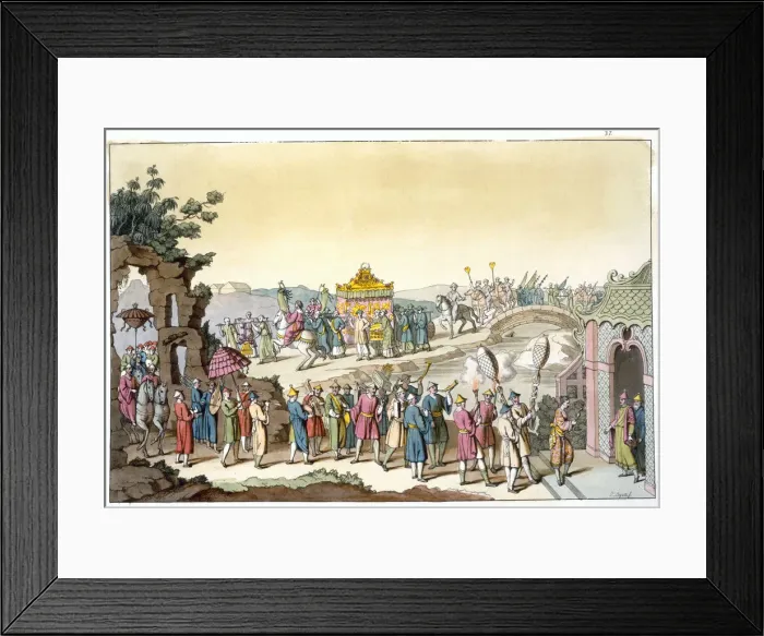 Framed Print : Procession to a Taoist traditional wedding, China, c1820-1839. Artist: Giovanni Bigatti Framed Print : Procession to a Taoist traditional wedding, China, c1820-1839. Artist: Giovanni Bigatti