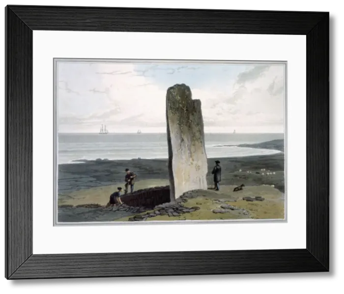 Framed Print : Druidical Stone at Strather near Barvas, Isle of Lewis, Hebrides, Scotland, 1820 Framed Print : Druidical Stone at Strather near Barvas, Isle of Lewis, Hebrides, Scotland, 1820