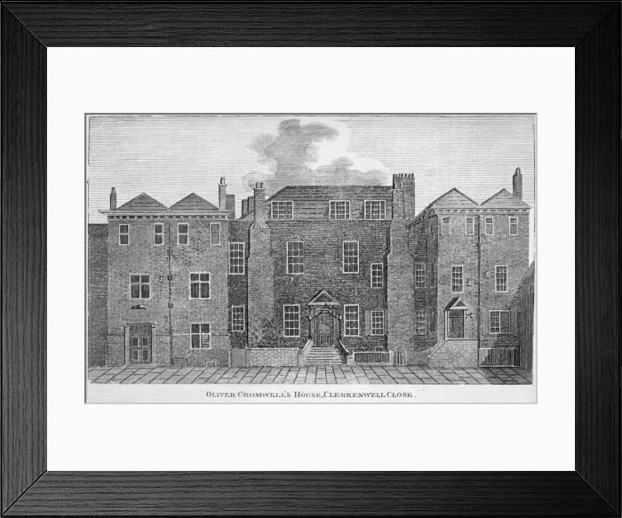 Framed Print : Oliver Cromwells House, Clerkenwell Close, London, 19th century