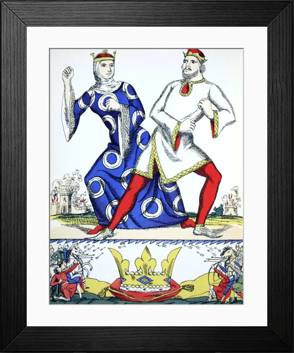 Framed Print : Stephen and Matilda, rivals for the crown of England, (1932) Framed Print : Stephen and Matilda, rivals for the crown of England, (1932)