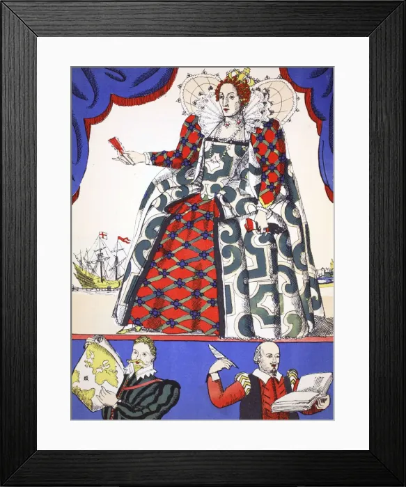 Framed Print : Elizabeth I, Queen of England from 1558, (1932). Artist: Rosalind Thornycroft Framed Print : Elizabeth I, Queen of England from 1558, (1932). Artist: Rosalind Thornycroft