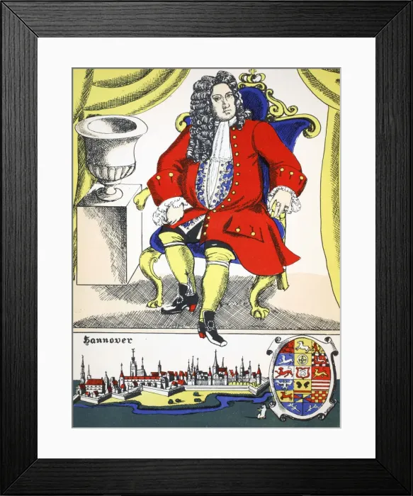 Framed Print : George I, King of Great Britain and Ireland from 1714, (1932) Framed Print : George I, King of Great Britain and Ireland from 1714, (1932)