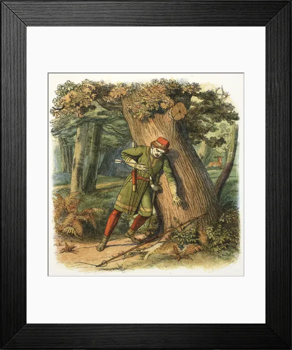 Framed Print : Death of William II of England, 1100 (1864). Artist: James William Edmund Doyle Framed Print : Death of William II of England, 1100 (1864). Artist: James William Edmund Doyle
