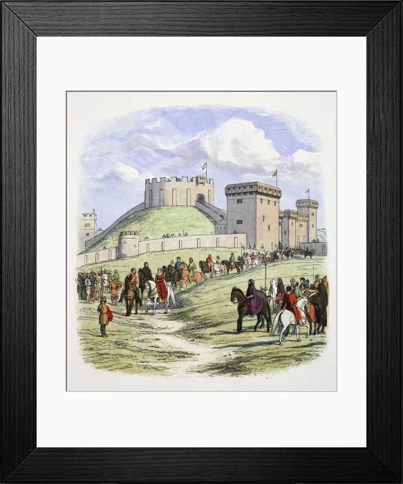 Framed Print : Matilda is permitted to retire from Arundel, Sussex, 1139 (1864) Framed Print : Matilda is permitted to retire from Arundel, Sussex, 1139 (1864)