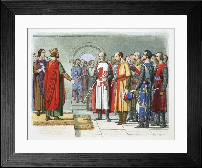 Framed Print : King Henry III and his Parliament, Westminster, 1258 (1864) Framed Print : King Henry III and his Parliament, Westminster, 1258 (1864)
