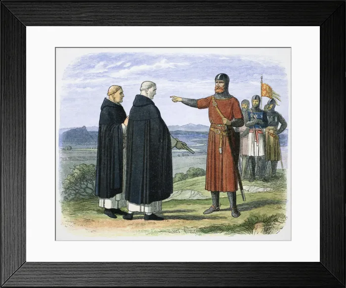 Framed Print : William Wallace rejects the English proposals, 1297 (1864) Framed Print : William Wallace rejects the English proposals, 1297 (1864)