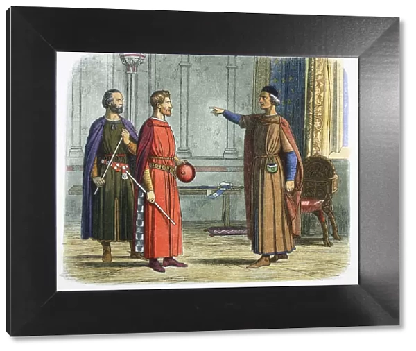 King Edward I threatens the Lord Marshal, 1297 (1864)