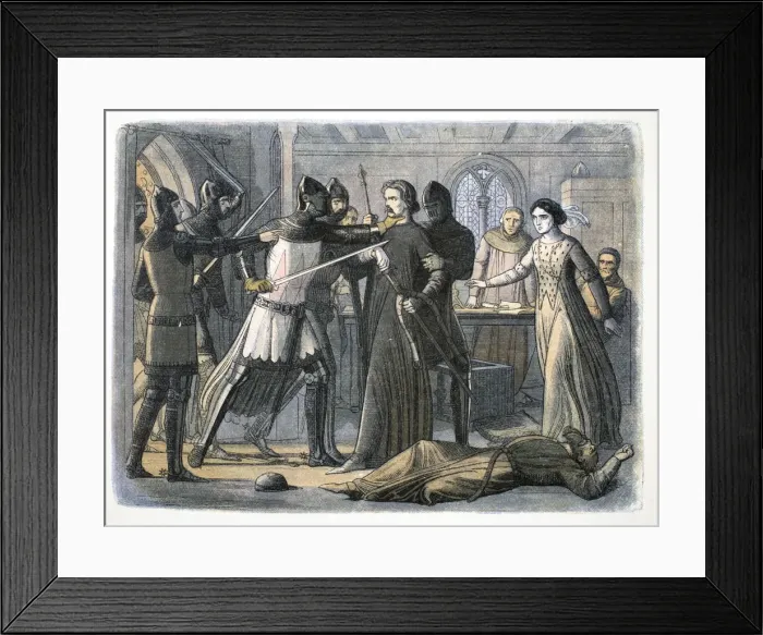 Framed Print : The arrest of Sir Roger Mortimer, Nottingham Castle, 1330 (1864) Framed Print : The arrest of Sir Roger Mortimer, Nottingham Castle, 1330 (1864)