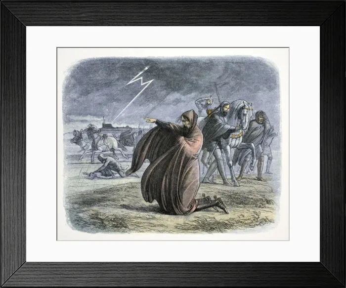 Framed Print : Edward III of England vows that he will make peace, 1360 (1864) Framed Print : Edward III of England vows that he will make peace, 1360 (1864)