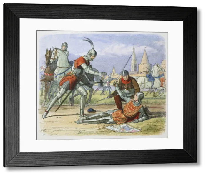 Framed Print : Capture of Joan of Arc, Compiegne, France, 1430 (1864) Framed Print : Capture of Joan of Arc, Compiegne, France, 1430 (1864)