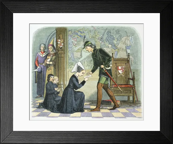 Framed Print : Edward IV of England and Lady Elizabeth Grey, 1464 (1864) Framed Print : Edward IV of England and Lady Elizabeth Grey, 1464 (1864)