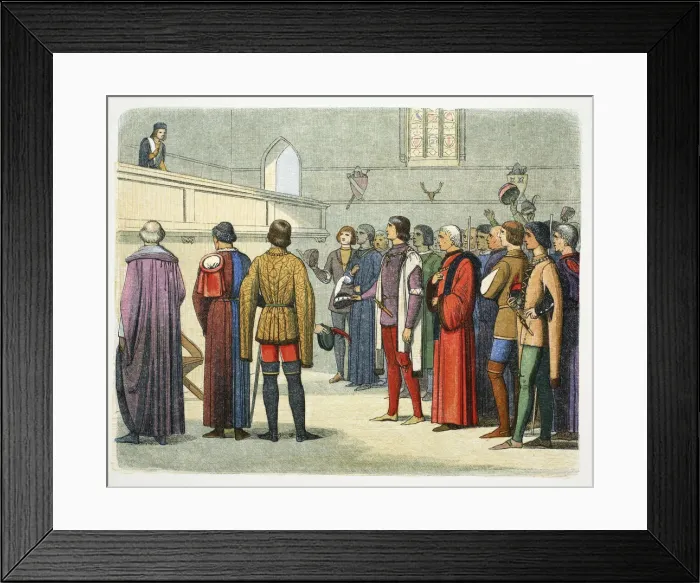 Framed Print : Richard, Duke of Gloucester invited to assume the crown, 1483 (1864) Framed Print : Richard, Duke of Gloucester invited to assume the crown, 1483 (1864)