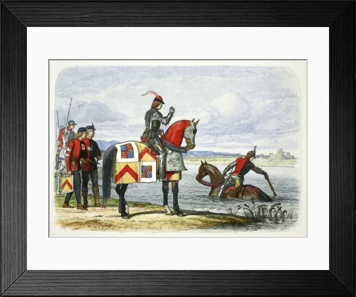Framed Print : The Duke of Buckingham finds the Severn impassable, 1483 (1864) Framed Print : The Duke of Buckingham finds the Severn impassable, 1483 (1864)