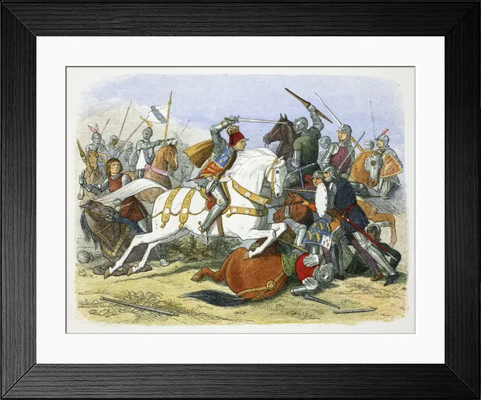 Framed Print : Richard III of England at the Battle of Bosworth Field, Leicestershire, 1485 (1864) Framed Print : Richard III of England at the Battle of Bosworth Field, Leicestershire, 1485 (1864)