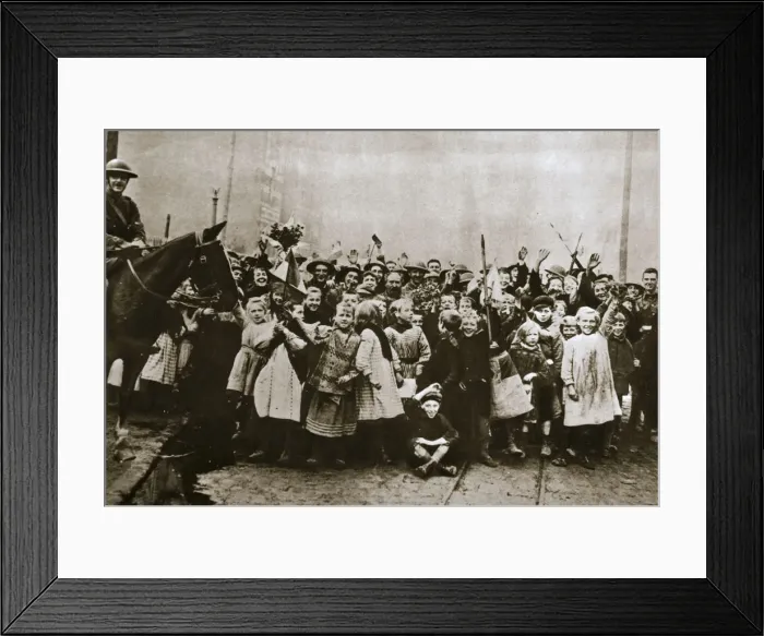 Framed Print : Lille delivered, France, World War I, 1918 Framed Print : Lille delivered, France, World War I, 1918