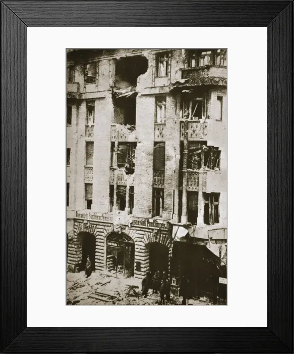 Framed Print : Damage to the offices of the socialist newspaper Vorwarts, Berlin, Germany, 1919 Framed Print : Damage to the offices of the socialist newspaper Vorwarts, Berlin, Germany, 1919