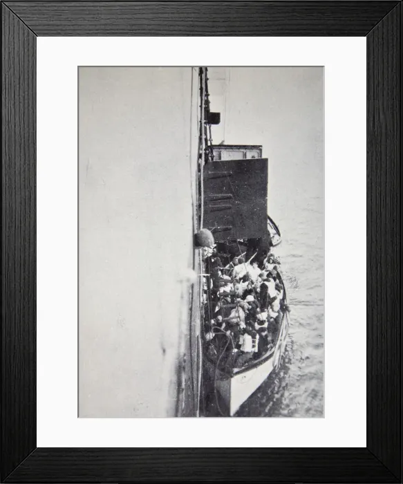 Framed Print : View from the Carpathia of a lifeboat from the Titanic brought alongside, 15 April, 1912 Framed Print : View from the Carpathia of a lifeboat from the Titanic brought alongside, 15 April, 1912