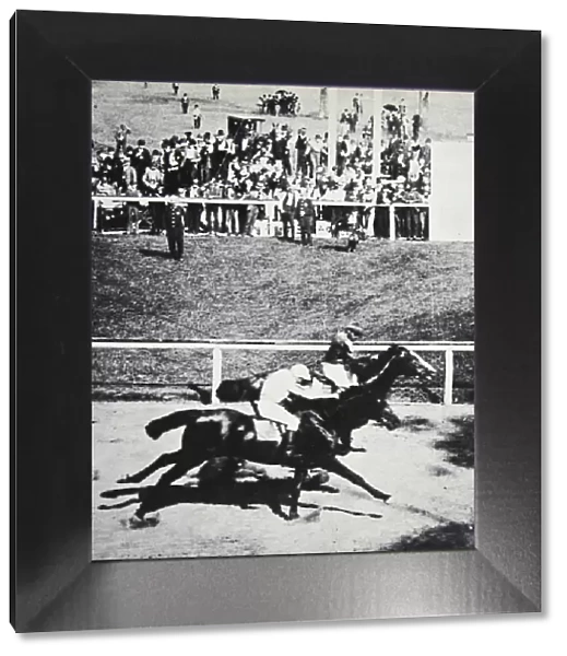 Salvator beats Tenny by a throat latch, Sheepshead Bay Race Track, New York, USA, 1890