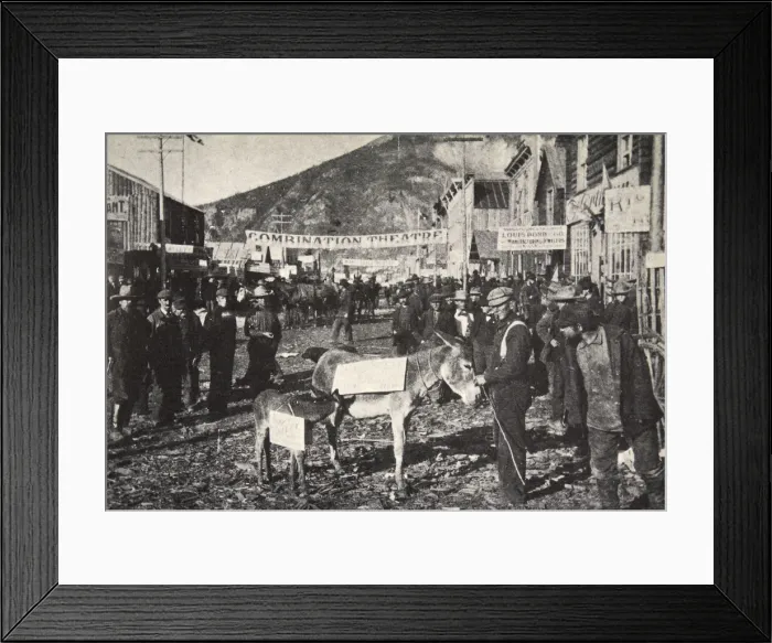 Framed Print : Front Street, Dawson, c1898 Framed Print : Front Street, Dawson, c1898