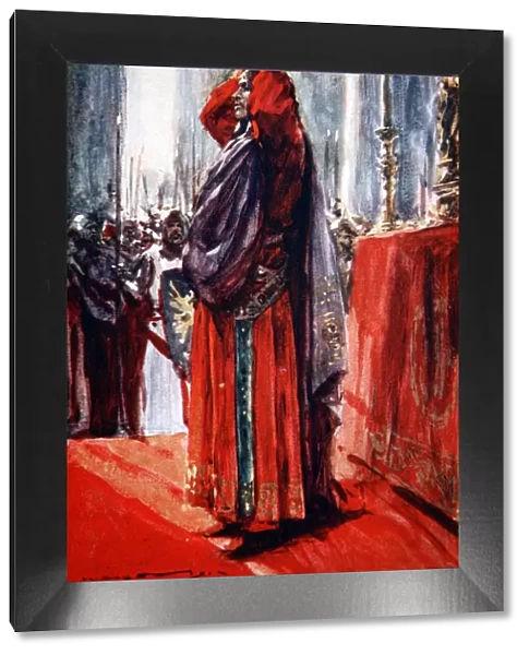 The Holy Roman Emperor Frederick II crowns himself King of Jerusalem, 1229 (1913)