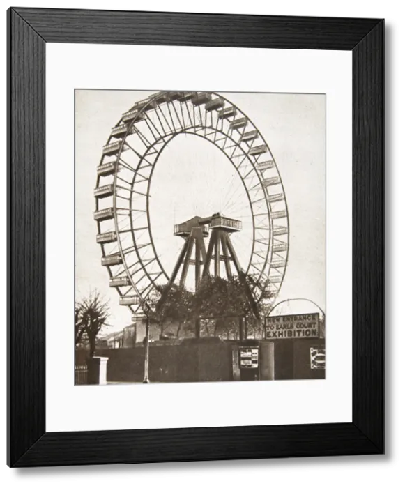 Framed Print : The Big Wheel, Earls Court, London, c1900 Framed Print : The Big Wheel, Earls Court, London, c1900