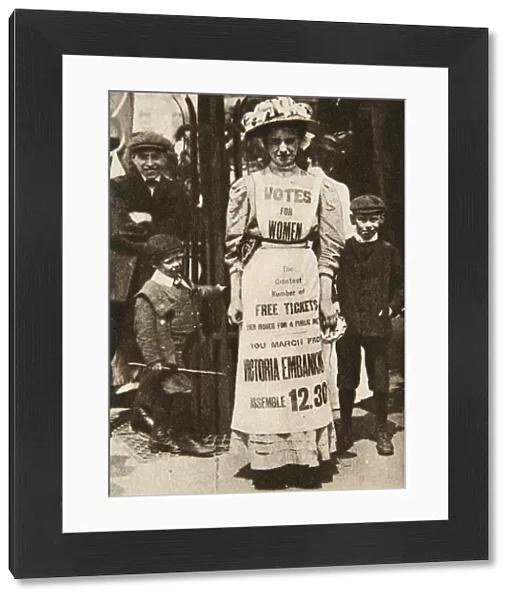 The suffragette housemaid, 1908. Artist: Central News