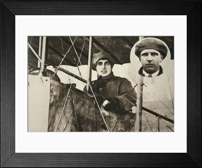 Framed Print : Mrs W Buller, first woman to fly professionally, 1914. Artist:s and G Framed Print : Mrs W Buller, first woman to fly professionally, 1914. Artist:s and G