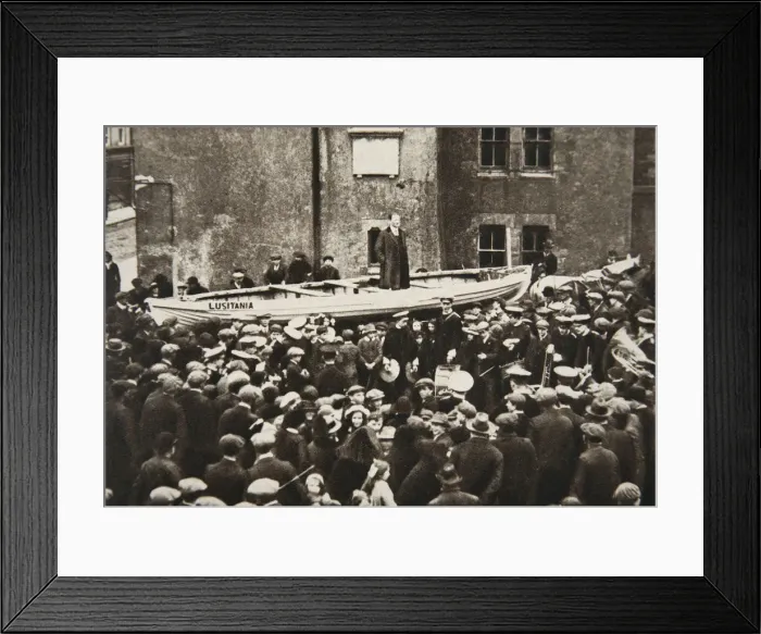 Framed Print : Dr Macaura, fundraising for minesweepers, World War I, May 1918 Framed Print : Dr Macaura, fundraising for minesweepers, World War I, May 1918