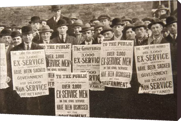 Peaceful demonstration regarding the treatment of British ex-servicemen, 1923. Artist