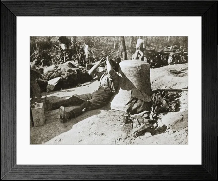 Framed Print : The church bells of Montauban, France, World War I, 1916 Framed Print : The church bells of Montauban, France, World War I, 1916