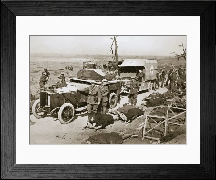 Framed Print : British armoured car, near Guillemont, France, Somme campaign, World War I, 1916 Framed Print : British armoured car, near Guillemont, France, Somme campaign, World War I, 1916