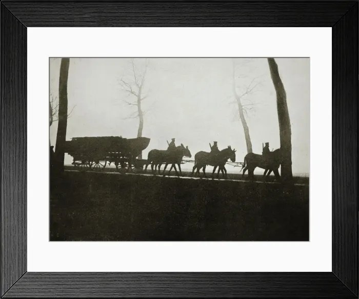 Framed Print : French troops on the road to the trenches, France, World War I, 1916 Framed Print : French troops on the road to the trenches, France, World War I, 1916