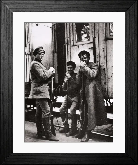 Framed Print : Young Red Guards, Russia, c1917-c1923(?) Framed Print : Young Red Guards, Russia, c1917-c1923(?)